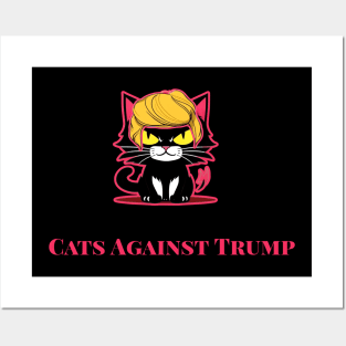 Cats Against Trump Posters and Art